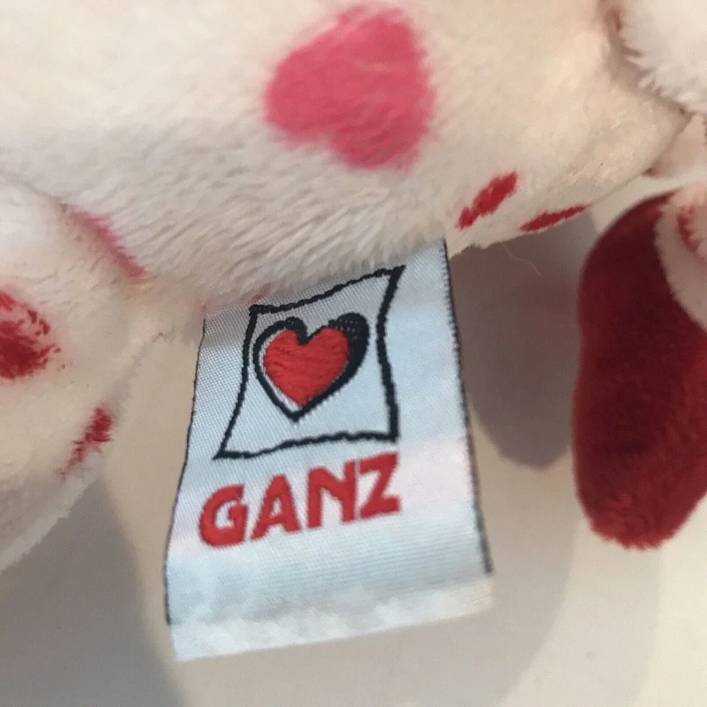 Webkinz LOVE LION Valentine's NO Code HM394‎ Ganz Pink Hearts RETIRED 12